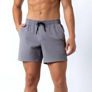 BEAR BOTTOM Volley Shorts 5.5" Drawstring L Purple